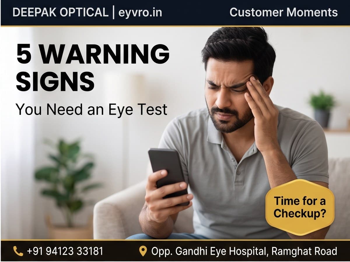 5 Warning Signs You Need an Eye Test (Even if You Already Wear Glasses)