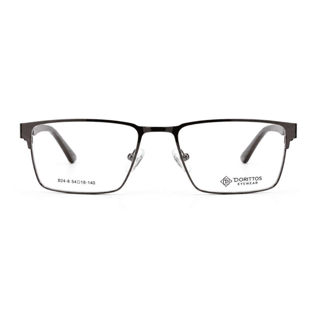 Dorittos — Gunmetal rectangle Metal eyeglasses