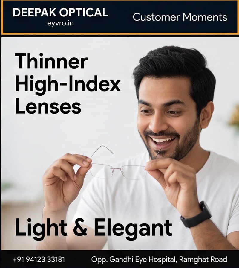High Cylindrical Power & Thick Lenses: Why You Need High-Index (1.67 vs 1.74) Lenses