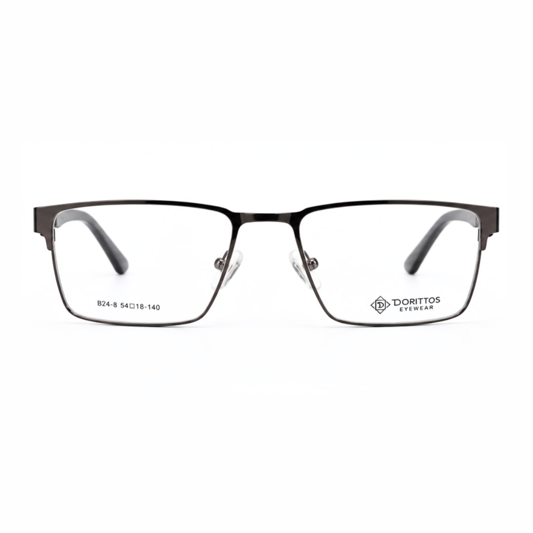 Dorittos, Gunmetal rectangle Metal eyeglasses