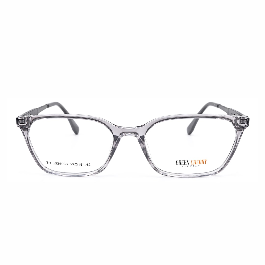 Green Cherry, Transparent Grey rectangle TR90 eyeglasses
