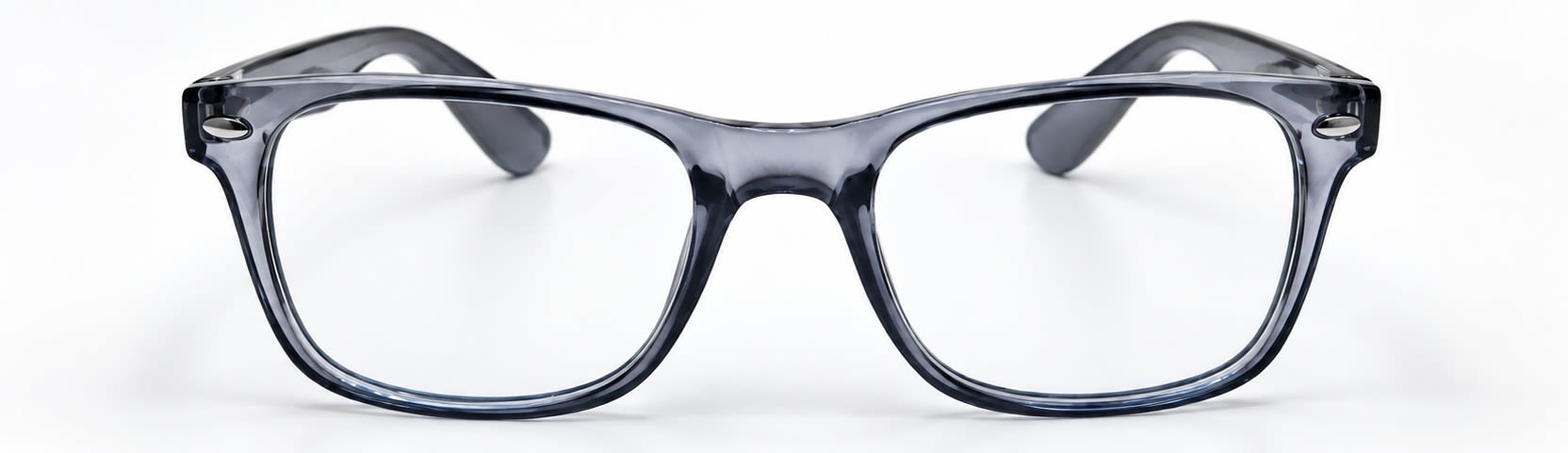 Teenager, Transparent Grey wayfarer eyeglasses